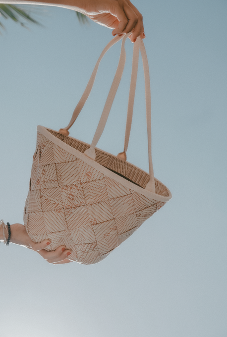 small woven basket in red - pre order
